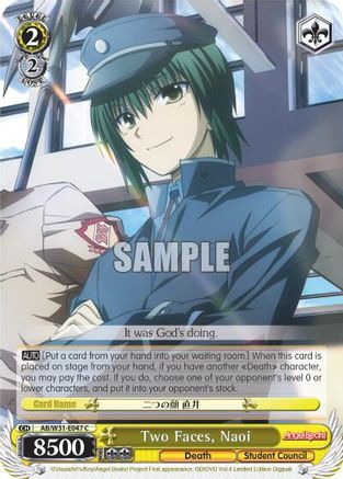 Two Faces, Naoi (AB/W31-E047 C) - Angel Beats! Re:Edit