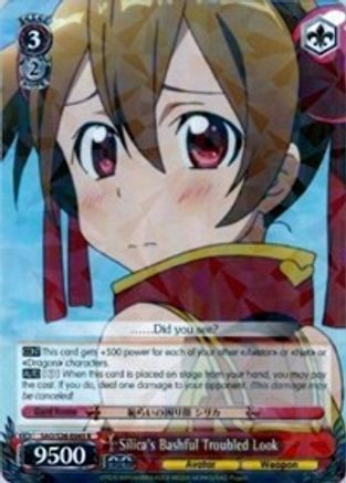 Silica's Bashful Troubled Look (SAO/S26-E045 R) - Sword Art Online Vol.2
