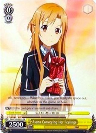 Asuna Conveying Her Feelings (SAO/S20-PE05 PR) - Sword Art Online