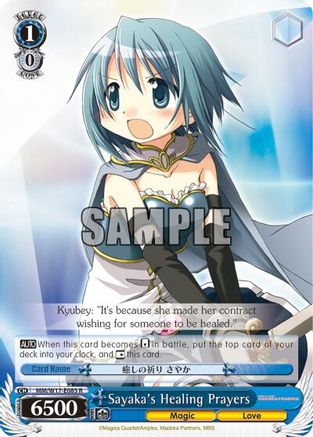 Sayaka's Healing Prayers (MM/W17-E085 R) - Puella Magi Madoka Magica