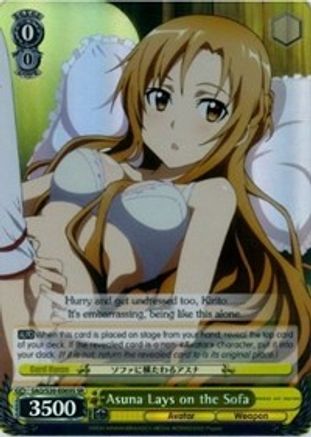 Asuna Lays on the Sofa (SR) (SAO/S20-E003S SR) - Sword Art Online