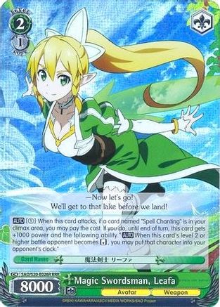 Magic Swordsman, Leafa (RRR) (SAO/S20-E026R RRR) - Sword Art Online