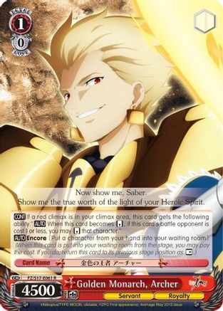 Golden Monarch, Archer (FZ/S17-E061 R) - Fate/Zero