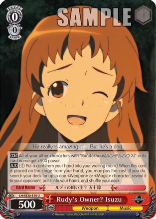 Rudy's Owner? Isuzu (LH/SE20-E10 U) - LOG HORIZON