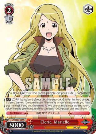 Cleric, Marielle (Alternate Art Foil) (LH/SE20-E21 C) - LOG HORIZON