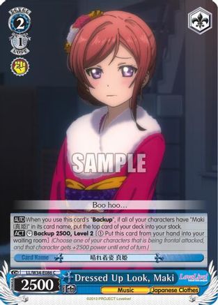 Dressed Up, Maki (LL/W34-E086 C) - Love Live! Vol. 2