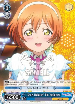 "Snow Halation" Rin Hoshizora (LL/W34-E087 C) - Love Live! Vol. 2
