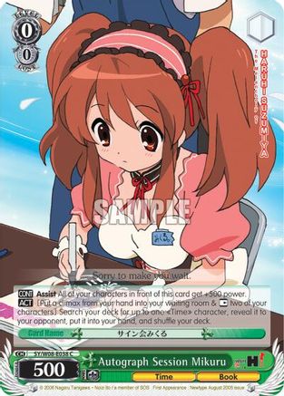 Autograph Session Mikuru (SY/W08-E038 C) - The Melancholy of Haruhi Suzumiya