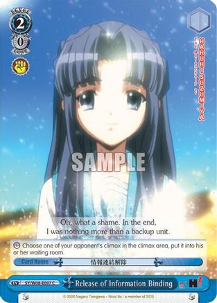Release of Information Binding (SY/W08-E097 C) - The Melancholy of Haruhi Suzumiya