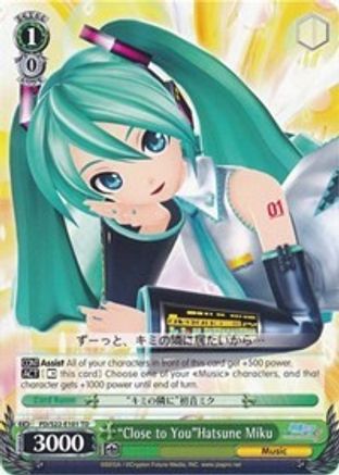 "Close to You"Hatsune Miku (PD/S22-E101 TD) - Hatsune Miku -Project DIVA- f