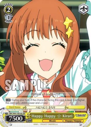 Happy Happy Kirari (SR) (IMC/W41-E010S SR) - The iDOLM@STER Cinderella Girls