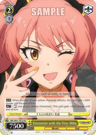 Encounter with the Trio, Mika (IMC/W41-TE14 TD) - The iDOLM@STER Cinderella Girls
