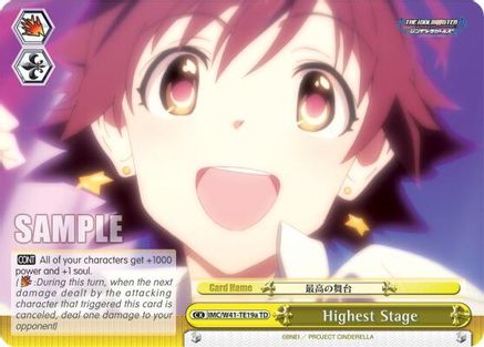 Highest Stage (Yellow) (A) (IMC/W41-TE19a TD) - The iDOLM@STER Cinderella Girls