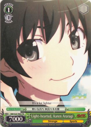 Light-hearted, Karen Araragi (TD) (NM/S24-TE03	TD) - NISEMONOGATARI