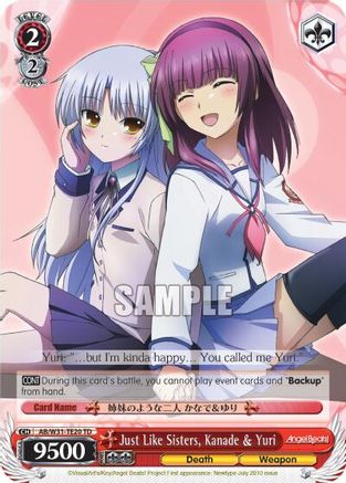 Just Like Sisters, Kanade & Yuri (AB/W31-TE20 TD) - Angel Beats! Re:Edit