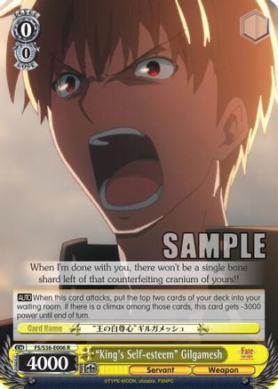 "King's Self-esteem" Gilgamesh (FS/S36-E006 R) - Fate/stay night [Unlimited Blade Works] Vol. II