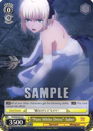 "Pure White Dress" Saber (FS/S36-E012 U) - Fate/stay night [Unlimited Blade Works] Vol. II