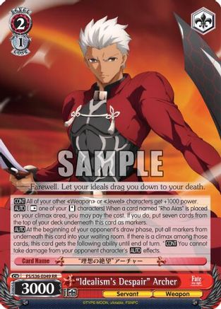 "Idealism's Despair" Archer (FS/S36-E049 RR) - Fate/stay night [Unlimited Blade Works] Vol. II
