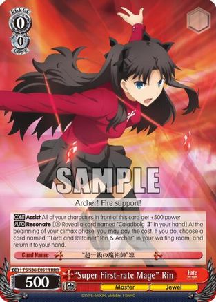 "Super First-rate Mage" Rin (RRR) (FS/S36-E051R RRR) - Fate/stay night [Unlimited Blade Works] Vol. II