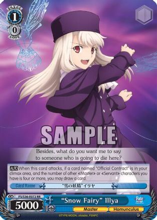 "Snow Fairy" Illya (FS/S36-E072 RR) - Fate/stay night [Unlimited Blade Works] Vol. II