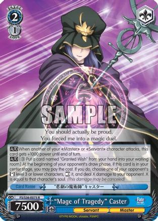 "Mage of Tragedy" Caster (FS/S36-E075 R) - Fate/stay night [Unlimited Blade Works] Vol. II