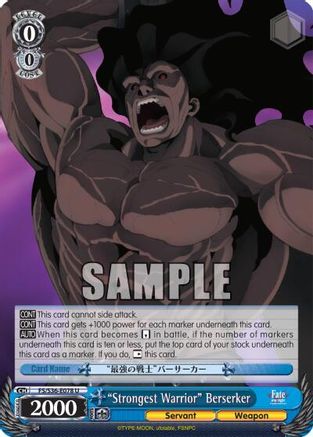 "Strongest Warrior" Berserker (FS/S36-E078 U) - Fate/stay night [Unlimited Blade Works] Vol. II