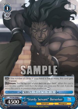 "Sturdy Servant" Berserker (FS/S36-E088 C) - Fate/stay night [Unlimited Blade Works] Vol. II