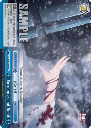 Encounter and Bond (FS/S36-E097 CR) - Fate/stay night [Unlimited Blade Works] Vol. II