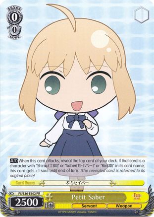 Petit Saber (FS/S36-E102 PR) - Fate/stay night [Unlimited Blade Works] Vol. II