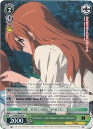 Encounter with Mikuru, Mikuru(Adult) (Foil) (SY/WE09-E07) - The Melancholy of Haruhi Suzumiya Extra Booster
