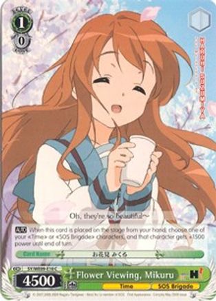 Flower Viewing, Mikuru (Foil) (SY/WE09-E10) - The Melancholy of Haruhi Suzumiya Extra Booster