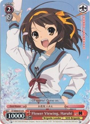 Flower Viewing, Haruhi (Foil) (SY/WE09-E14) - The Melancholy of Haruhi Suzumiya Extra Booster
