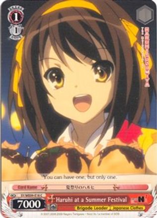 Haruhi at a Summer Festival (SY/WE09-E18) - The Melancholy of Haruhi Suzumiya Extra Booster
