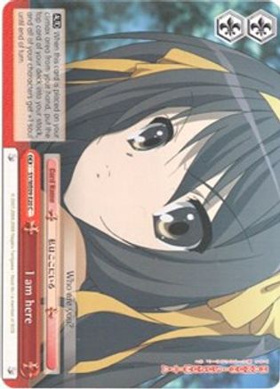 I am here (Foil) (SY/WE09-E20) - The Melancholy of Haruhi Suzumiya Extra Booster