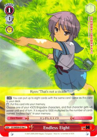 Endless Eight (E - Foil) (SY/WE09-E19e) - The Melancholy of Haruhi Suzumiya Extra Booster