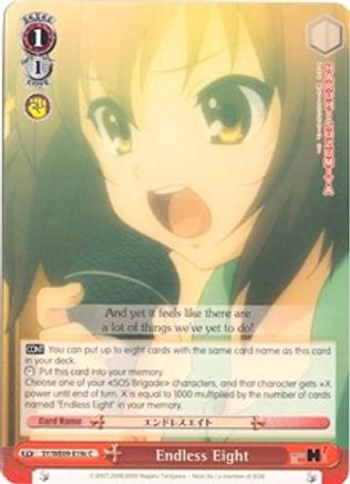 Endless Eight (C - Foil) (SY/WE09-E19c) - The Melancholy of Haruhi Suzumiya Extra Booster