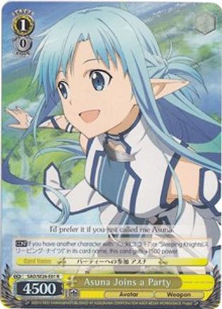 Asuna Joins a Party (Parallel Foil) (SAO/SE26-E01 R) - Sword Art Online II Vol.2