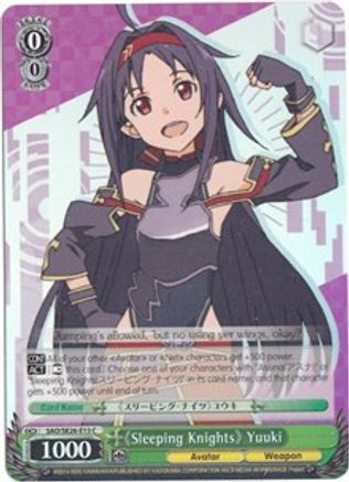 "Sleeping Knights" Yuuki (Parallel Foil) (SAO/SE26-E13 C) - Sword Art Online II Vol.2