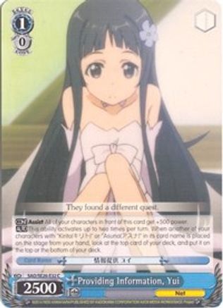 Providing Information, Yui (SAO/SE26-E32 C) - Sword Art Online II Vol.2