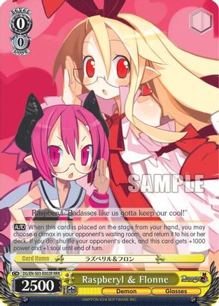 Raspberyl & Flonne (RRR) (DG/EN-S03-E002R RRR) - Disgaea