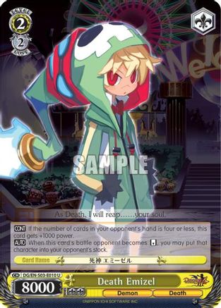 Death Emizel (DG/EN-S03-E010 U) - Disgaea