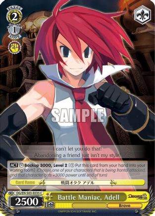 Battle Maniac, Adell (DG/EN-S03-E035 C) - Disgaea
