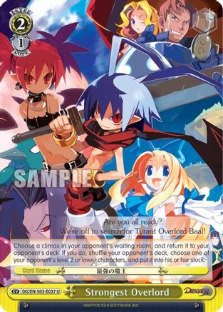 Strongest Overlord (DG/EN-S03-E037 U) - Disgaea