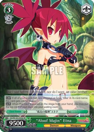"Aloof Majin" Etna (DG/EN-S03-E046 RR) - Disgaea