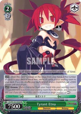 Tyrant Etna (DG/EN-S03-E048 RR) - Disgaea