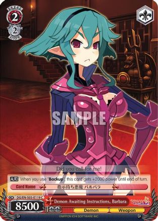 Demon Awaiting Instructions, Barbara (DG/EN-S03-E119 C) - Disgaea