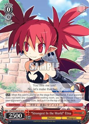 "Strongest In the World" Etna (DG/EN-S03-E120 C) - Disgaea
