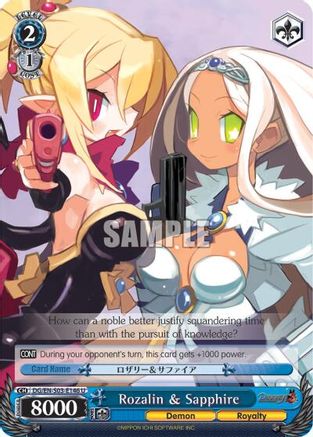 Rozalin & Sapphire (DG/EN-S03-E146 U) - Disgaea