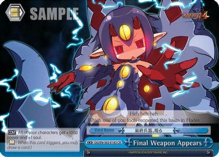 Final Weapon Appears (DG/EN-S03-E163 CR) - Disgaea