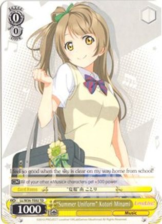"Summer Uniform" Kotori Minami (LL/W36-TE02 TD) - Love Live! Vol. 2